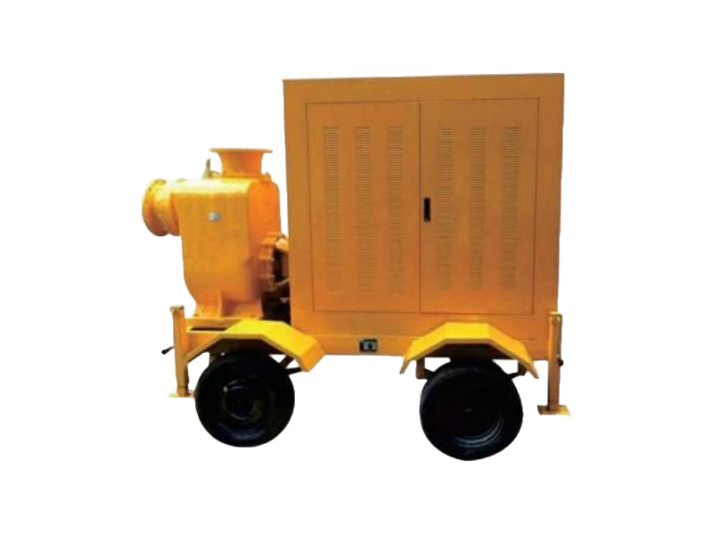 Bomba de aguas residuales autocebante con motor diésel