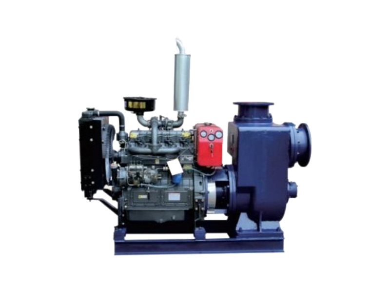 Bomba de aguas residuales autocebante con motor diésel